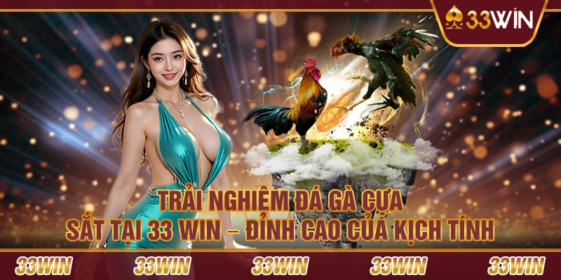 Trải nghiệm đá gà cựa sắt tại 33 Win – Đỉnh cao của kịch tính